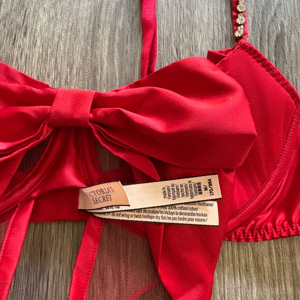 Victorias Secret jeweled bow tie teddy - Picture 4 of 6